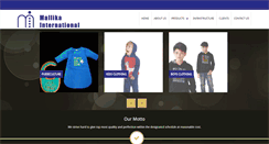 Desktop Screenshot of mallikainternational.com